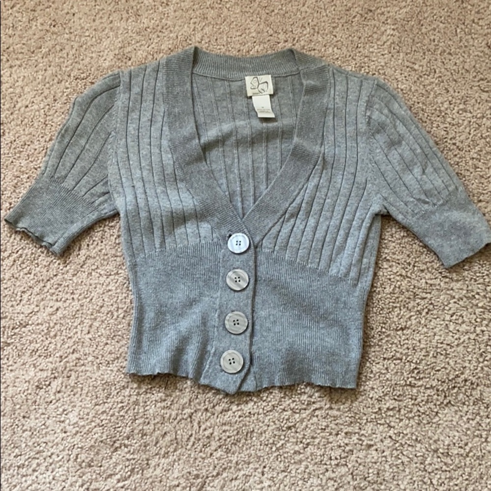 Grey cardigan